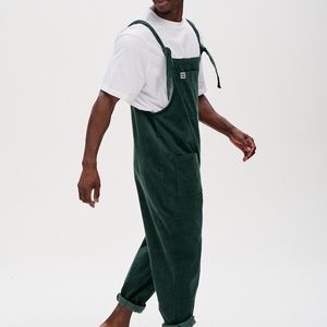 Original Dungaree/ Overalls: ORGANIC CORDUROY - Posy Green
